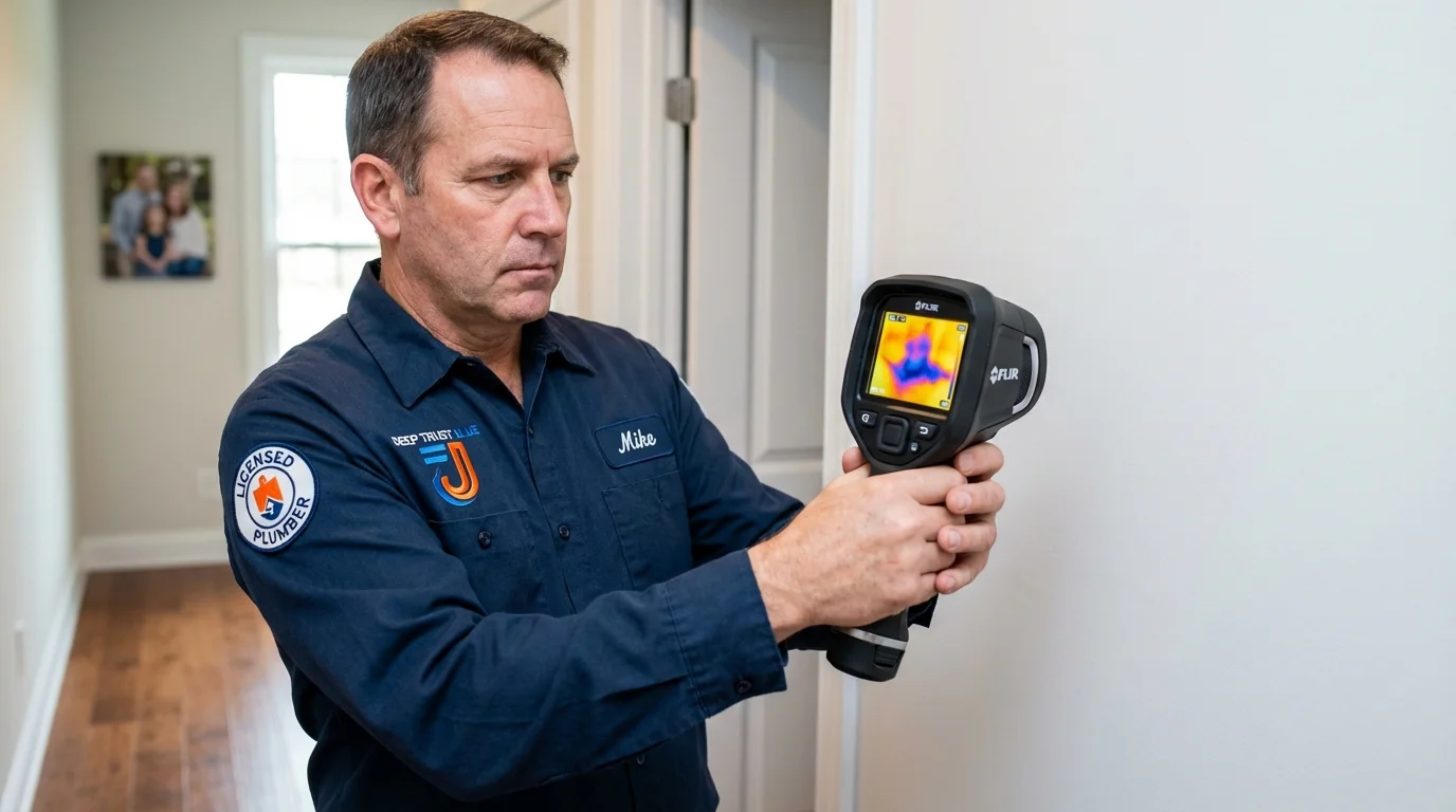 Thermal imaging leak detection by Johns Plumbing LLC in Bude